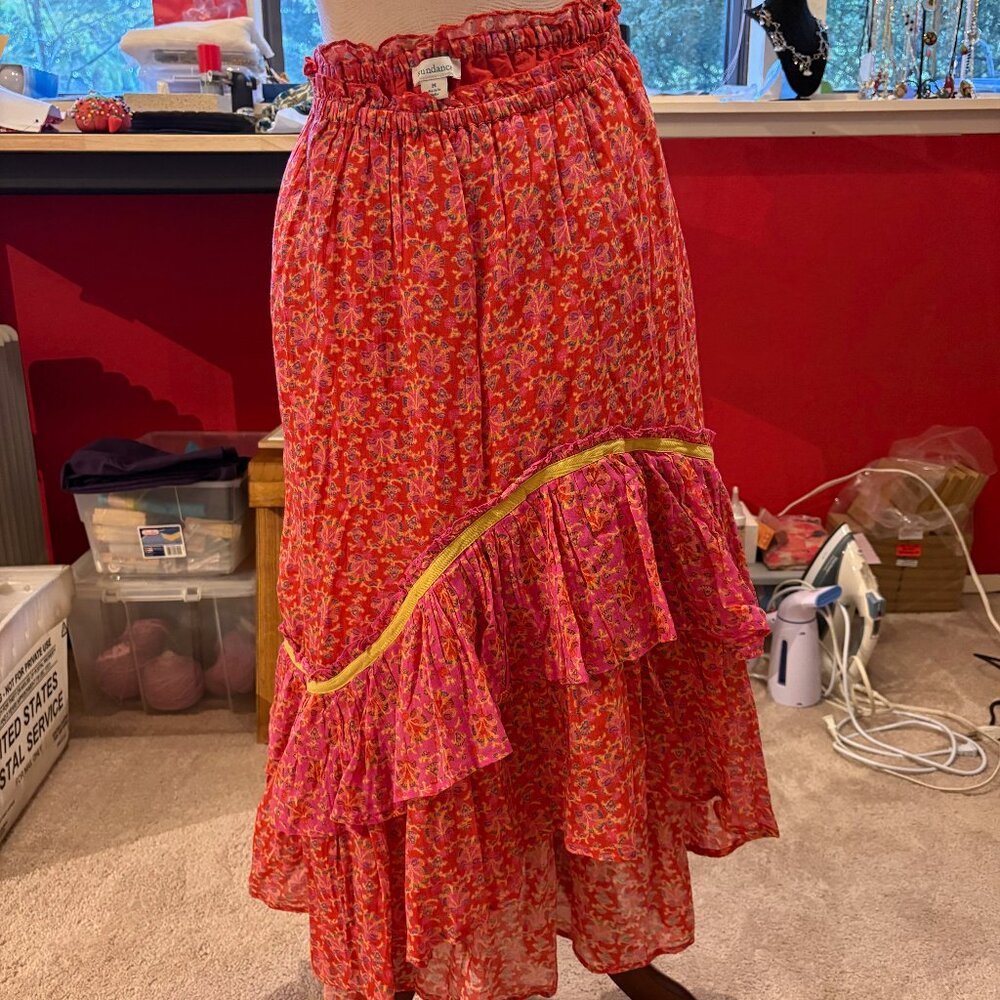 Cute Sundance Boho Hi-Lo Skirt M